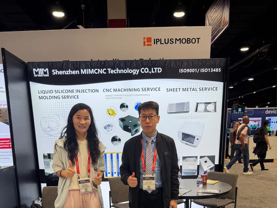 Custom CNC machining conversation at the MIM Machining IMTS Chicago booth