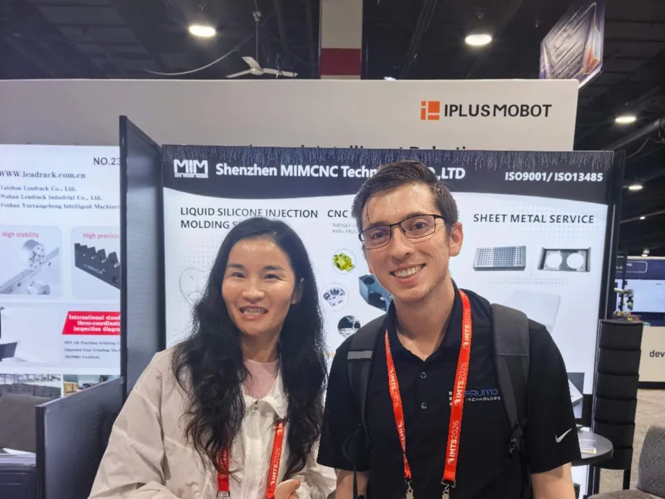 Custom machining buyer meeting with MIM Machining at the IMTS Chicago booth