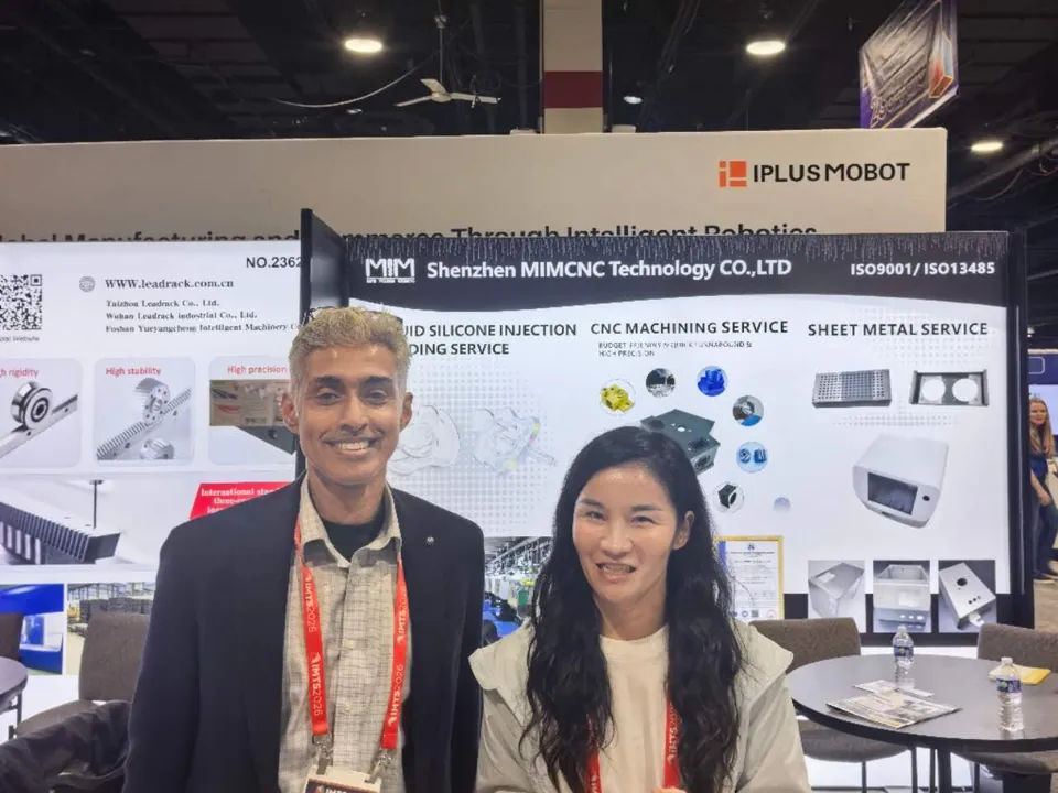 Reviewing precision component requirements with an IMTS trade show visitor